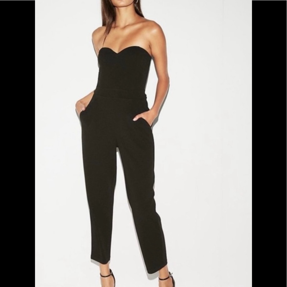 Express Strapless jumpsuit size 4